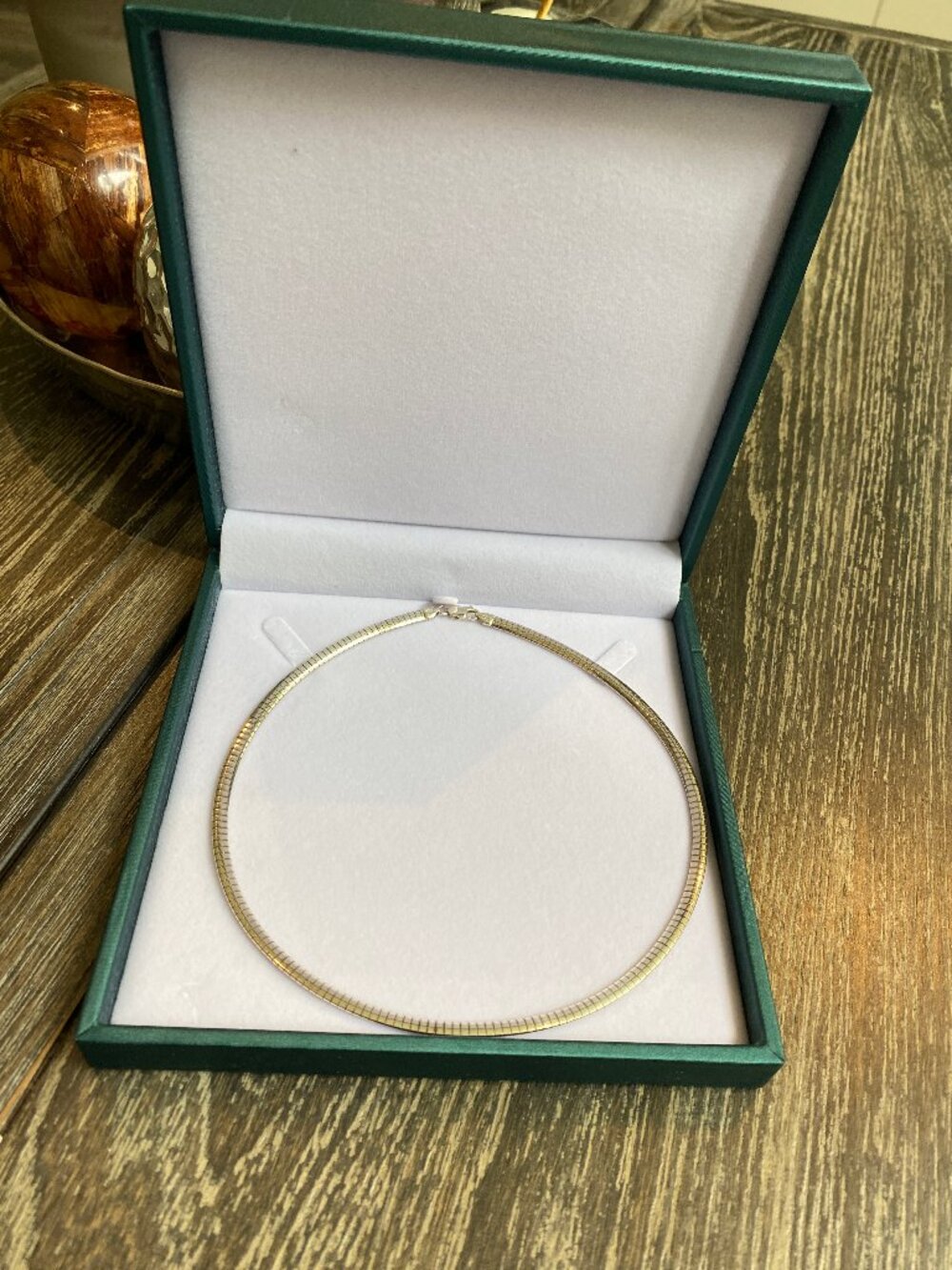 Vintage Michael Hill Omega Choker Necklace 925 Sterling Silver Jewelry 4mm 16" L - Picture 3 of 8